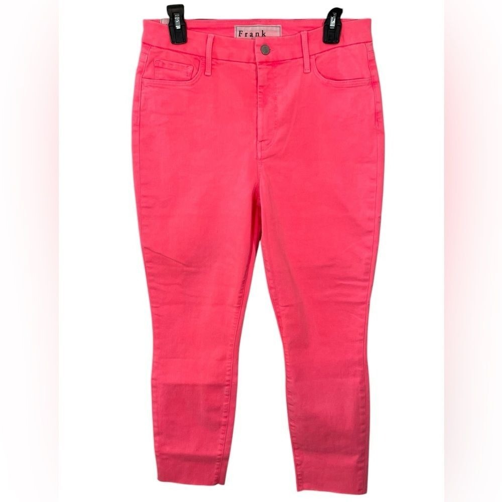 Frank & Eileen Sligo Neon Pink Skinny‎ Jeans Italian Power Denim Size 31